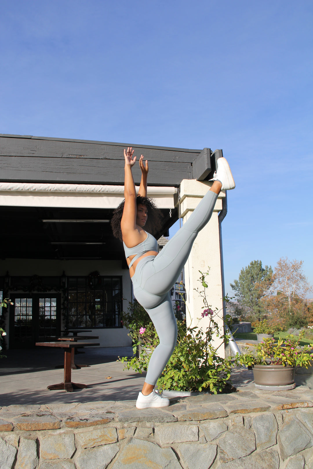 Hybrid Leggings-Sage